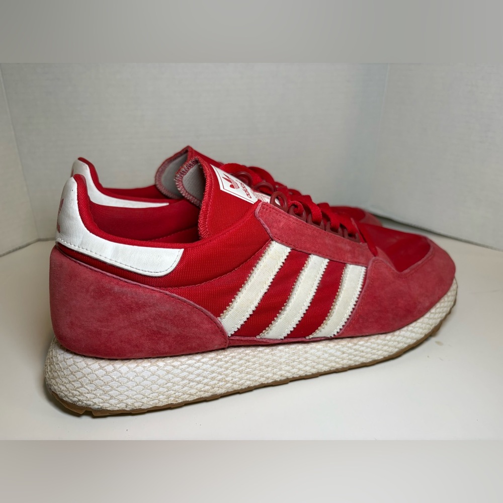 adidas Red and White Athletic Shoes - Picture 8 of 11